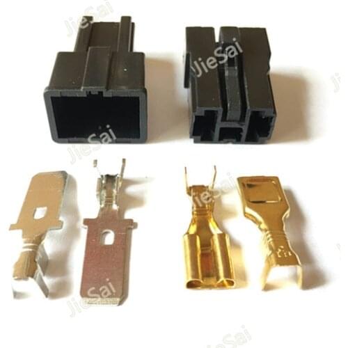 2 Pin Female Male Automotive Map Sensor Connector Battery Speaker Wiring Connector Plug For Toyota