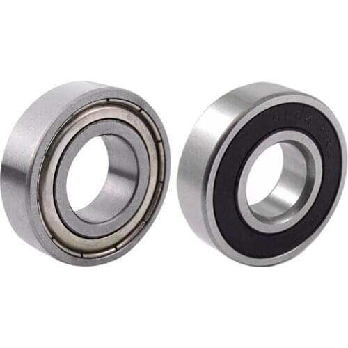2 Pcs Shield Sealed Deep Groove Ball Bearing, for Electric Motor - 1 Pcs 6003Z 17X35X10Mm & 1 Pcs 6204-2RS 6204 2RS 20X47X14Mm
