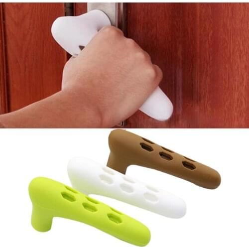 Silicone Door Handle Cover Handle Kids Safety Pad Anti-Collision Wall Protector Protective Anti-Collision Mat Home Accessories