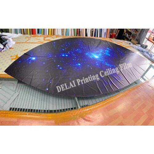 Universal stars Printing stretch ceiling film for home decoration