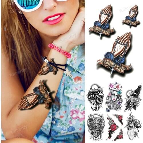 Waterproof temporary tatoo sleeve arm band shoulder breast tattoo leg thigh large big body art tattoo stickers sexy for women