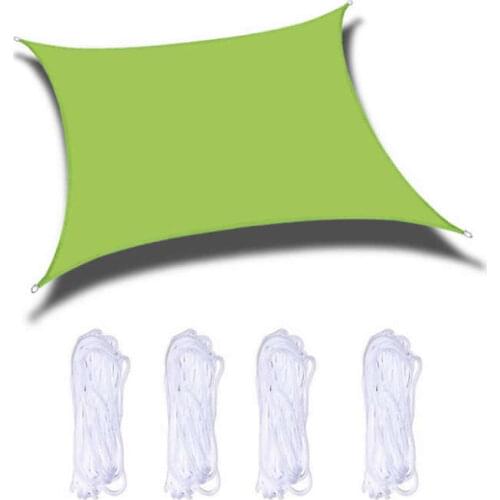 Waterproof 4x6m Sun Shade Sail Awning Large Rectangle Canopy for Patio Garden Outdoor Backyard Camping Beach Pool Sun Shelter