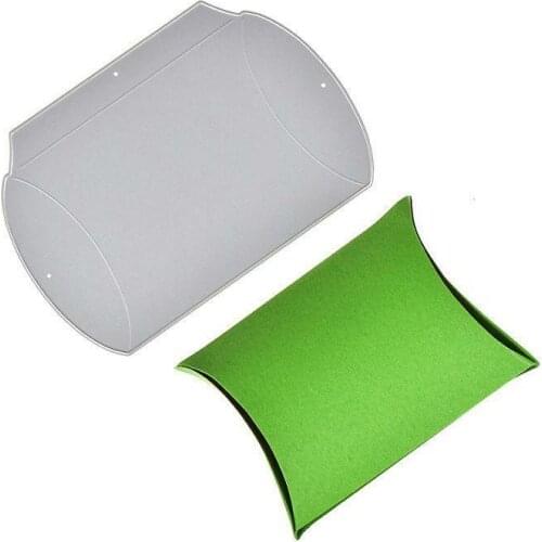 Cut Die Pillow Box Metal Cutting Dies Stencils Scrapbooking Embossing Card Crafts Decor