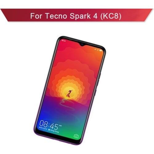 For Tecno Spark4 Spark 4 KC8 LCD Display With Touch Screen Digitizer Glass Panel Assembly Replacement