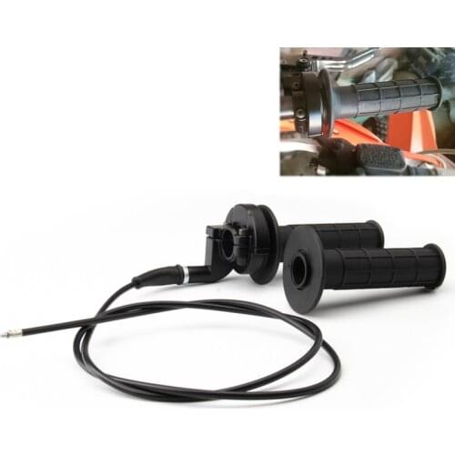 1Pair Universal Motorcycle Scooter Moped throttle handle Black Cable Kit 7/8'' 110-250cc acceleration hand with throttle line