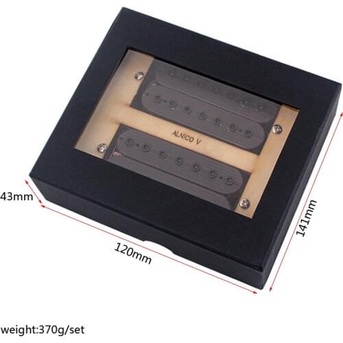 2pcs 7 String Electric Guitar Double Coil Pickups Alnico 5 Magnets Humbucker