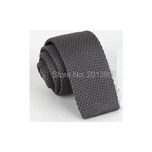 2019 solid knitted skinny ties for men Crochet necktie cravat