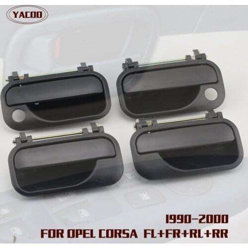 4 PCS A CAR SET EXTERIOR DOOR HANDLE FOR OPEL CORSA