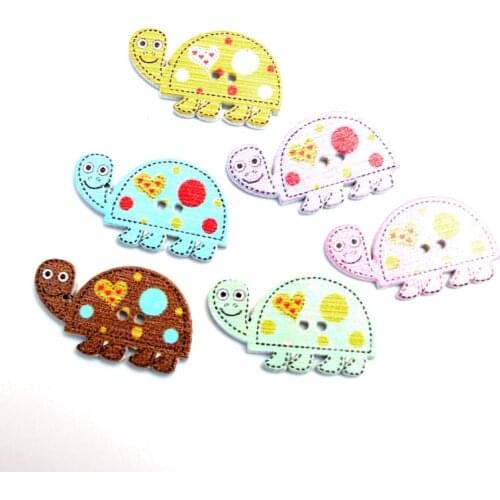 50pcs 28x16mm Mixed Tortoise Wooden Buttons For Clothes Needlework Scrapbooking Crafts Diy Sewing Accessories Wood Decoration