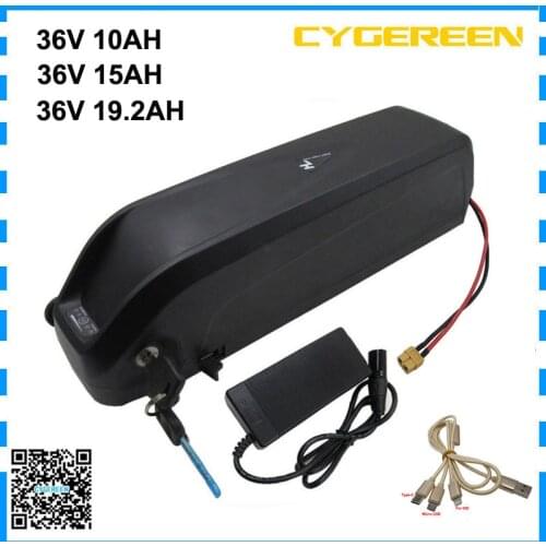 500W 36V Hailong Electric bike battery pack 36Volt 8AH 10AH 13AH 15AH lithium 18650 ebike bateria with USB Port 42V 2A Charger