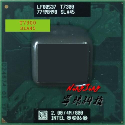 Intel Core 2 Duo T7300 SLA45 SLAMD 2.0 GHz Dual-Core Dual-Thread CPU Processor 4M 35W Socket P