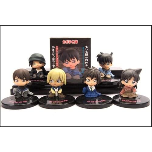 5cm 6pcs/set Detective Conan Sera Masumi Rachel Moore Furuya Rei Action figure toys doll Christmas gift with box