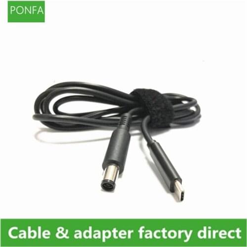 USB 3.1 TYPE C to DC 7.4*5.0 / 7.4*0.6mm Male to Male For DELL Laptop Charger DC Jack Power Adapter Cable PD Charging 1.5m/150cm