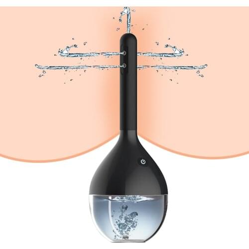 Fully Automatic Enema Cleaning Container Vagina & Anal Cleaner Douche Bulb Design Silicone Health Tool Sex Toys For Woman/Man