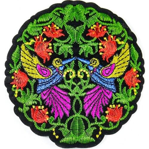 All flowers bloom together Phoenix Patche DIY Decoration Clothes Stickers Iron On Chinese Style Appliques Clothing Accessories