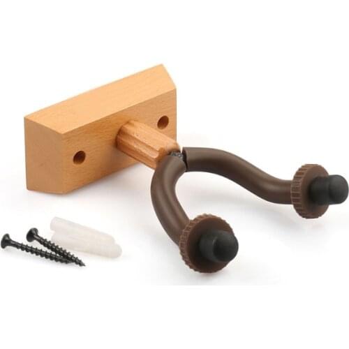 Guitar ukulele violin wall mount Stand Solid wood base High-quality accessories