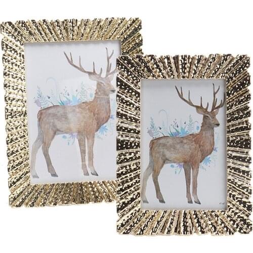 Desktop Metal Photo Frame Luxury Picture Display for Home Decoration MPF111