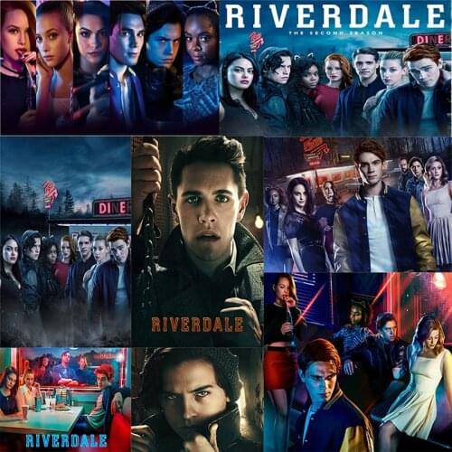 New 5D DIY Diamond Painting Riverdale Poster Cross Stitch Kit DIY Diamond Embroidery Pattern Rhinestone Picture Decoration HR687