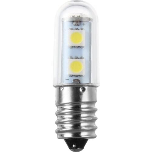 2017 New Arrival 1x Mini E14 1W 7 LED 5050 SMD Nature/Warm White Refrigerator Light Bulb Lamp, 110V/220V