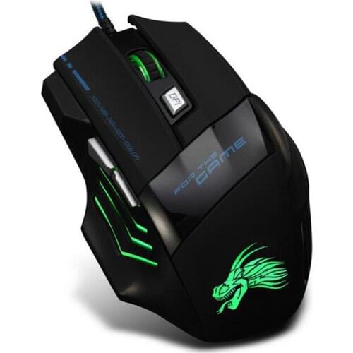 Newest Hot X8 Professional Wired USB Mouse 6 Button 5500DPI Cool Color Lamp Gamer Computer Office Mice Cable Gaming CF LOL Mouse