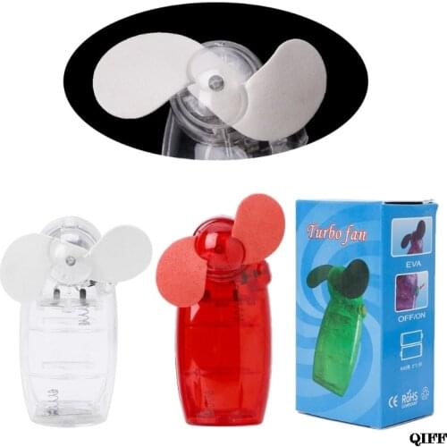 Drop Ship&Wholesale Portable Mini Pocket Fan Cool Air Hand Held Battery Travel Holiday Blower Cooler APR28