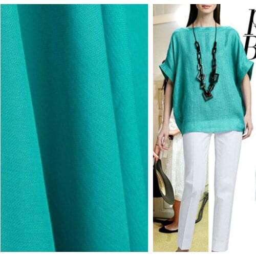 Blended linen silk fabric soft hollow mesh weave linen fabric drape wholesale high quality linen cloth