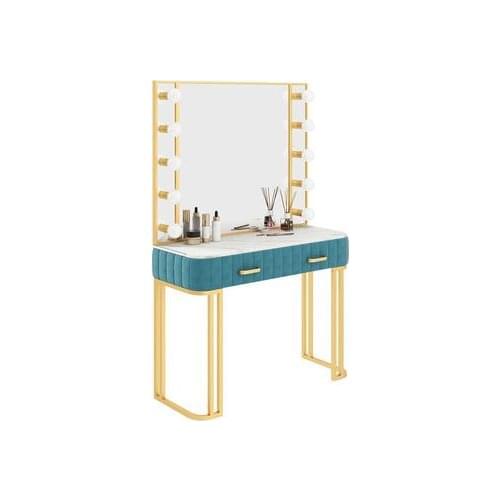 Studio make-up table with lamp wedding dress shop dressing table professional make-up artist beauty salon special make-up table