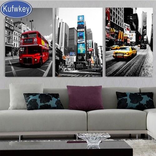 Triptych Diamond Painting Chinese Ancient Huadan girl 5D DIY Diamond Embroidery 3 pcs mosaic art Peking Opera Classic drama woma