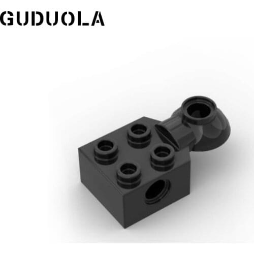 Guduola Hight-tech Brick 2x2 with Hole, Half Rotation Joint Ball Horiz (48170 / 48442) MOC Building Block 20pcs/lot