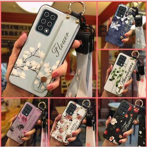 Back Cover Wrist Strap Phone Case For Cubot X30 Silicone Anti-knock Fashion Design Wristband