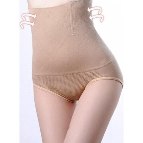 Women High Waist Shaping Panties Body Shaper Slimming Tummy Underwear Ladies Corset Waist Panty Shaper Plus Size Seamless Briefs