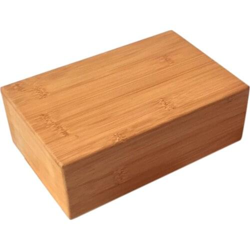 1PC Yoga Tool Natural Bamboo Yoga Block Non-Slip Bamboo Handstand Yoga Movement Fitness Workout Gymnastics Training Brick