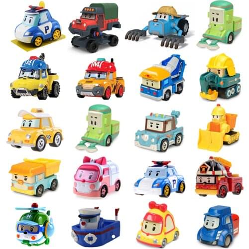 25 Style Robocar Poli Korea kids Toys Robot Poli Roy Haley Anime Metal Action Figure Toys Car For Children Best Gift
