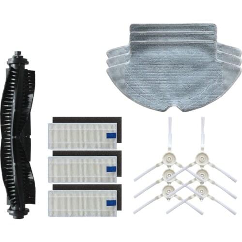 360 S6 Robot Roller Main Brush Side Brush Mop Cloth HEPA filter for Qihoo 360 S6 Robotic Vacuum Cleaner Spare Parts Accessories