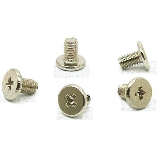 500pcs/lot M2*3/4/5/6mm Head diameter 7*0.6 Thin head / wafer head phillips machine screw steel nickel plated CM2