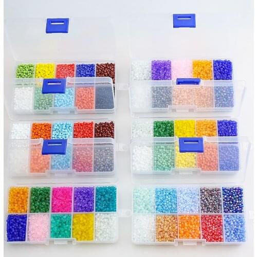 5000Pcs/Box Set Miyuki Glass Seed Beads 3mm Crystal Spacer Round Matte Beads For DIY Making Crafts Jewelry Supplier Accessories
