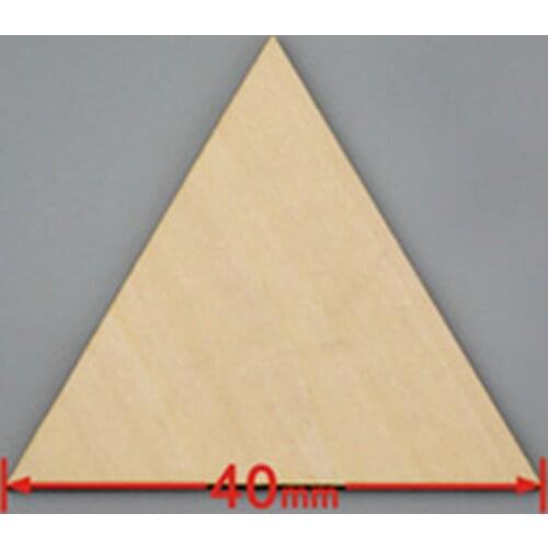 80pcs/lot Blank unfinished wooden 3 Angle crafts supplies laser cut rustic wood wedding rings ornaments 40mm 017804