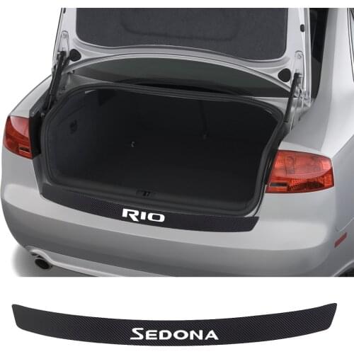 Car Stickers Carbon Fiber Trunk Decal For Kia VENGA TELLURIDE STINGER SEDONA carens CERATO carnival car Accessories
