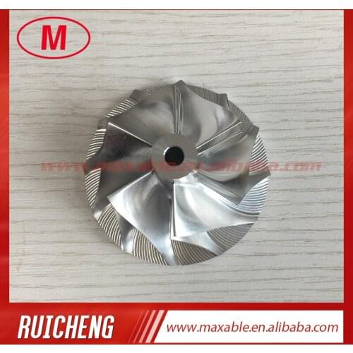CT26 17291-17040 45.90/64.89mm 6+6 blades Turbo Billet/aluminum 2024/milling compressor wheel for 17201-17040