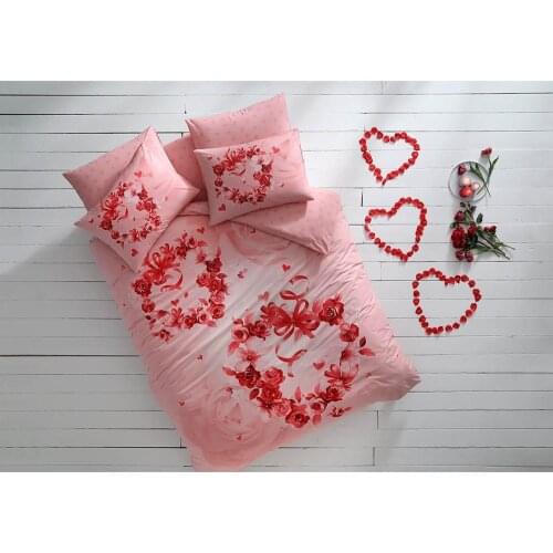 Double Personality Duvet Cover Set Romantic Heart Quality Cotton Fabric, Bed Room, Comfortable Sleeping, Fashion, Custom Woven Home Textile Gift