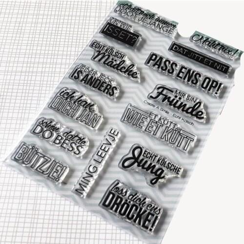 German Clear Silicone Stamps for DIY Scrapbooking/Card Making/Kids Christmas Decoration Supplies Popular A2051