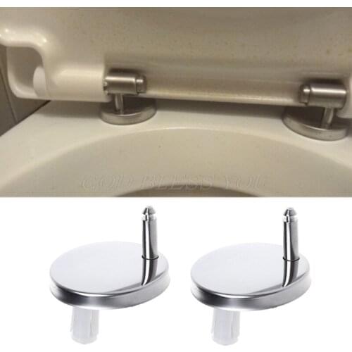 2Pcs Top Fix WC Toilet Seat Hinges Fittings Quick Release Hinge Screw Drop Shipping