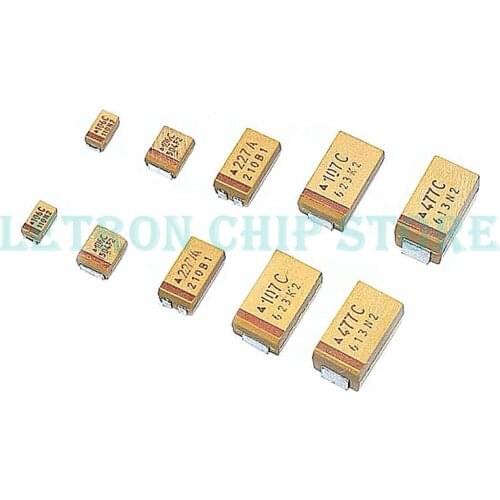 10PCS A B C D E Type Tantalum capacitor 6.3V 10V 16V 25V 35V 50V 0.1UF 1uf 2.2UF 4.7UF 10UF 22UF 33UF 47UF 100UF 220uF 470UF