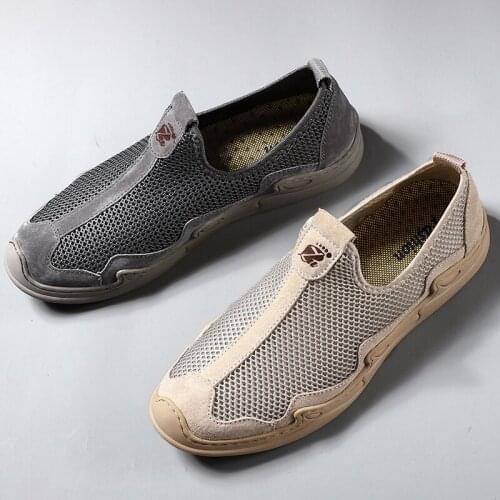 New Mens Streets Summer Air Mesh Breathable Casual Shoes 2021 Sports Walking Office Sneakers Zapatillas Hombre Vestir