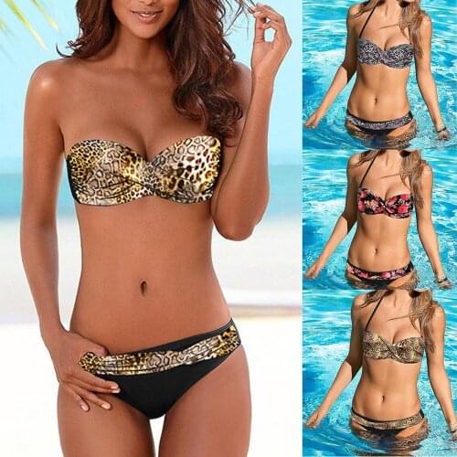 Swimming Suit for Women Bikini 2020 Gradient Print Swimsuit Swimwear Sexy Bikini Set Women Swimsuit traje de baño mujer #7