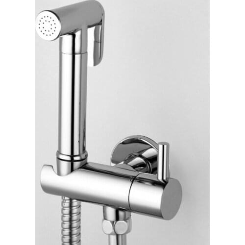 Brass Women Handheld Bidet Shower set Toilet Jet High Pressure Shower Head with Holder and 1.5m Hose
