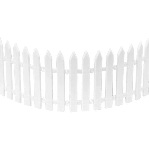 Hot Newest 1 Pcs Countryside Beautiful Plastic Fence Christmas Decorative Fence Plastic Hotel Fashion Christmas Tree Fence