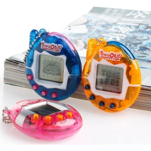 Mini 1Pc 90S Nostalgic 49Pets Virtual Cyber Unisex Pet Game Child Toy Key Tamagotchi Buckles Nice Christmas Gift Drop Shipping