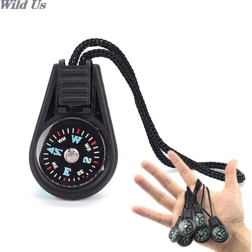 Outdoor Mini Compass For Camping Hiking Hiker Hunting Travel Portable Univesal Multi-Functional Key Chains Useful Tool