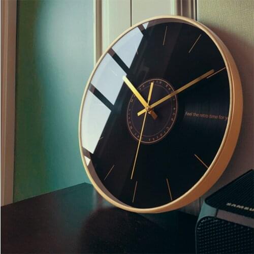 Wall Clock Modern Design Nordic Silent Metal Creative Luxury Kitchen Living Room Bedroom Wall Clocks Home Decor Wall Watch Brief